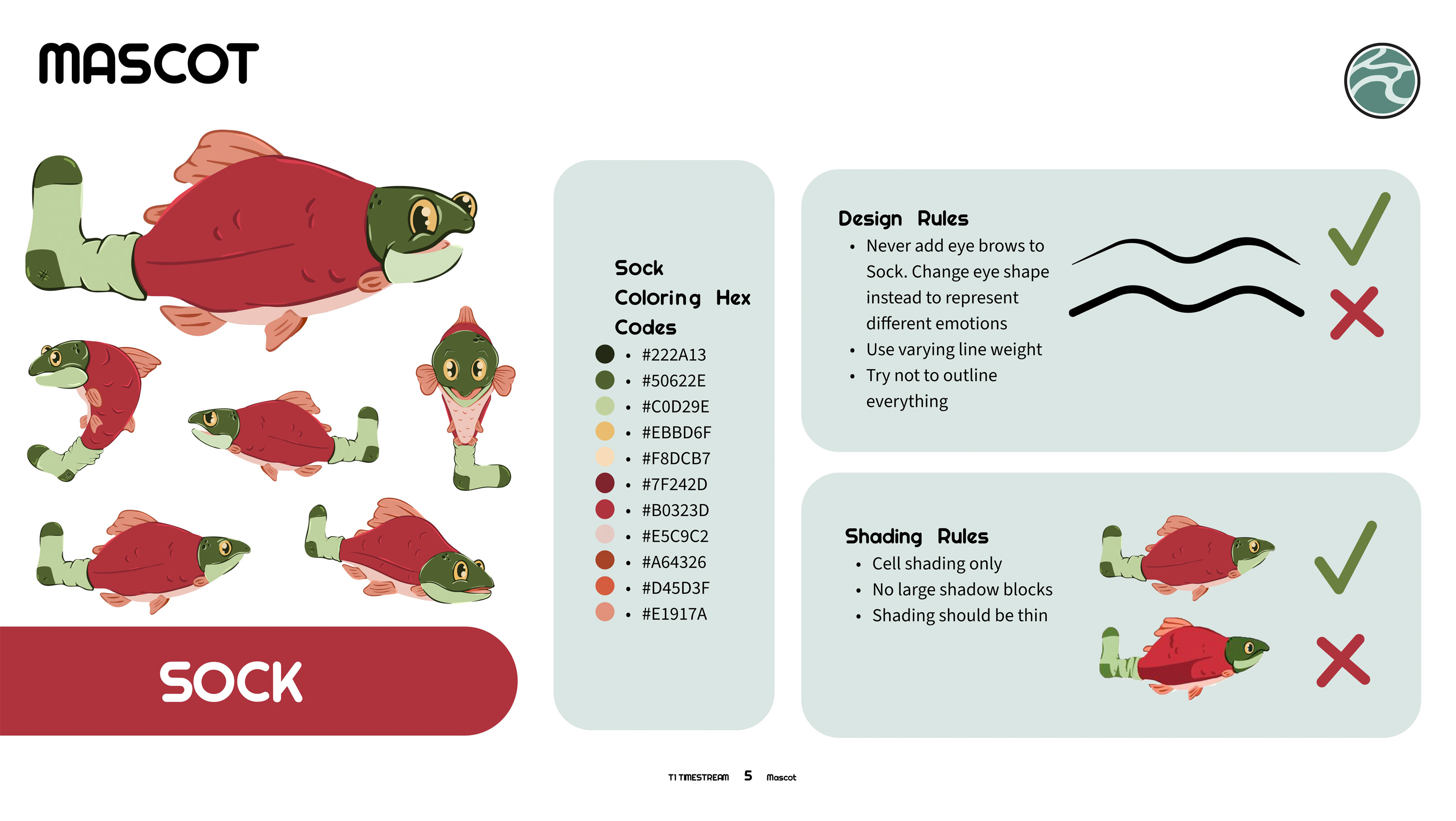 TimeStream Brand Guide Mascot